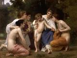 Admiração - William Bouguereau - Tela 50x66 Para Quadro - Santhatela