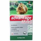 Advantage max 3 antipulgas e carrapatos 0,4ml para cães ate 4kg - Bayer