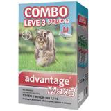 Advantage max3 com 1 ml para cães de 4 a 10 kg 3 bisnagas - Bayer