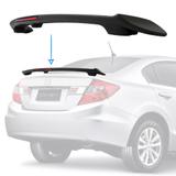 Aerofólio Esportivo TG Poli Civic 12 13 14 15 com 30 Leds Preto