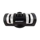 Afiador De Facas 2x1 Preto Cheff Brasfort