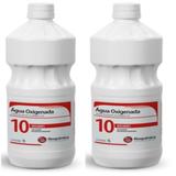 Água Oxigenada 10 Volumes 1 Litro Antisséptico - Rioquímica - 02 Unidades - Rioquimica