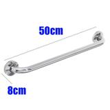 Alça Apoio Banheiro Inox Reta 50cm Idoso Cadeirante Acessibilidade Deficiente - Braslu