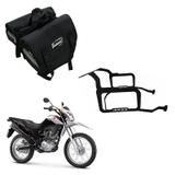 Alforge Universal + Afastador Honda Bros 160 - Ação