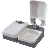 Alimentador Automático Eatwell para Cães e Gatos, programação de 2 Refeições - Branco Cinza - Amicus