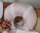 Almofada Amamentação 400fios Renda Rosa Antigo ac Baby 05228