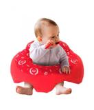Almofada Apoio Segura Bebê Sentar Puff Berço Portatil Vermelho - Dindinha kids