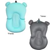Almofada Azul para Banho Bebe na Banheira Boia Flutuadora Macia Segurança Proteçao para o seu bebe Buba Baby .