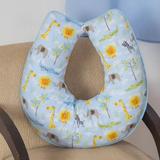 Almofada de Amamentação Bebe Naninha Safari Azul Bebe - Doce lar enxovais