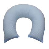 Almofada de Amamentação Xadrez Detalhe Azul - Babykinha