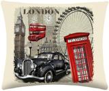 Almofada Digitais London com 2 peças - Aquarela