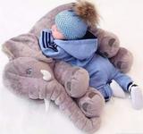 Almofada Elefante Pelúcia 55c Travesseiro Bebê Recém Nascido - LuckBaby