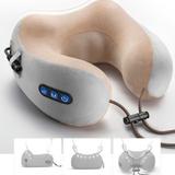 Almofada Massageadora Pescoço Relaxante Massagem Infra Vermelho Anti Estresse Bateria USB - Braslu