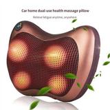Almofada Massagem Corporal Pescoço Ombro Travesseiro, Massageador Shiatsu Casa e Carro 220 v - Mc
