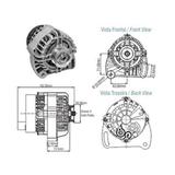 Alternador PALIO PUNTO SIENA UNO - 90Ah 12v (ZM9020403)