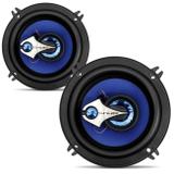 Alto Falante 5 Polegadas 100W RMS Triaxial 4 Ohms Bobina Simples Shutt Preto Par Potência 400W Máx