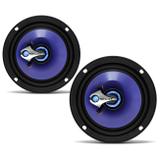 Alto Falante 6 Polegadas 120W RMS Triaxial 4 Ohms Bobina Simples Shutt Preto Par Potência 480W Máx
