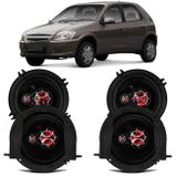 Alto Falante Automotivo Celta 2006 A 2016 Foxer 5 Polegadas 200W RMS 4 Ohms Triaxial 4 Peças Par