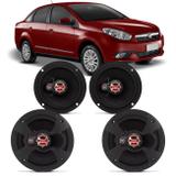 Alto Falante Automotivo Siena 2004 A 2016 Idea 2006 A 2016 Foxer 6 Automotivo 200W RMS 4 Ohms