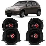 Alto Falante Celta 2006 A 2016 Foxer 5" 200W RMS 4 Ohms Triaxial 4 Peças Par KF.054