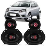 Alto Falante Ford Ka 1996 A 2013 Foxer 5" E 5X7" 200W RMS 4 Ohms Triaxial Original 4 Peças KF.073