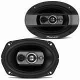Alto Falante Pioneer TS6990BR 6X9" 300W RMS 4 Ohms Quadriaxial Bobina Simples Par Preto e Prata