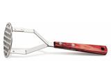 Amassador de batatas polywood vermelho lamina de aco inox e cabo de madeira tramontina