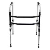 Andador aluminio dobravel e fixo 2 barras idoso indaia