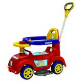 Andador Baby Car Vermelho com Empurrador Biemme