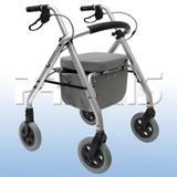 Andador Com 4 Rodas Aluminio Comfort Praxis
