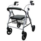 Andador Com 4 Rodas Dobravel Aluminio 2037 Praxis