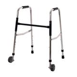 Andador De Alumínio Polido Infantil Com Rodas 5073 - 68 A 79Cm - Fixo E Dobrável - Ag