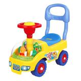 Andador de Bebê Carrinho Ursinho Motoca Volante E Buzina Amarelo - Dm