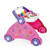 Andador Didático Múltiplas Funções para Bebê Rosa 6167 - Poliplac