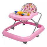 Andador Infantil Educa Menina Rosa Toy Bebê Até 15kg Com Som - Tutti baby