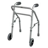 Andador Infantil Mercur Triangular Dobrável Cinza