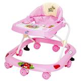 Andador Infantil Musical Antiderrapante 8 Rodas Rosa Apis Baby