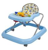Andador Musical para Bebê Infantil Didático Toy Até 15Kg Com Regulagem de Altura - Azul - Tutti Baby