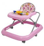 Andador Musical para Bebê Infantil Didático Toy Até 15Kg Com Regulagem de Altura - Rosa - Tutti Baby