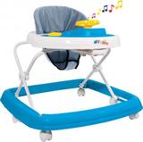 Andador Musical Regulável 6 Rodízios StyllBaby Azul
