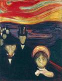 Ansiedade - Edvard Munch - Tela 60x77 Para Quadro - Santhatela