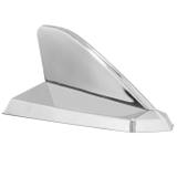 Antena Automotiva Tubarão Shark Decorativa Universal Cromada - Serauto