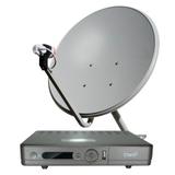 Antena com Decoder KU 60cm Kit Claro TV Pre Pago com LNB Single  - Cromus