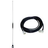 Antena Móvel Px 66cm 100w Carro Caminhonete Cabo 5,5mts - Steelbras