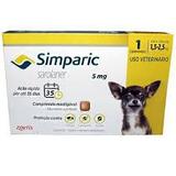 Anti Carrapaticida e Anti Sarnas Simparic Zoetis Cães 1,3kg a 2,5 kg ( 5mg)