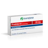 Anti-Inflamatório Ouro Fino Prediderm 20mg Cartela 10 comprimidos