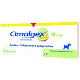 Anti-Inflamatório Vetoquinol Cimalgex Cimicoxib 8mg com 8 Comprimidos