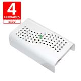 Anti Mofo Eletrônico R14 110V kit 4 unid. Branco Repel Mofo, Anti-Ácaro e Fungos, Desumidificador Capte