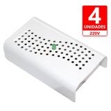 Anti Mofo Eletrônico R14 220V kit 4 unid. Branco Repel Mofo, Anti-Ácaro e Fungos, Desumidificador Capte