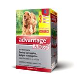 Anti pulgas Advantage Bayer Max 3 Cão 10 A 25 Kg - 3 Pipetas